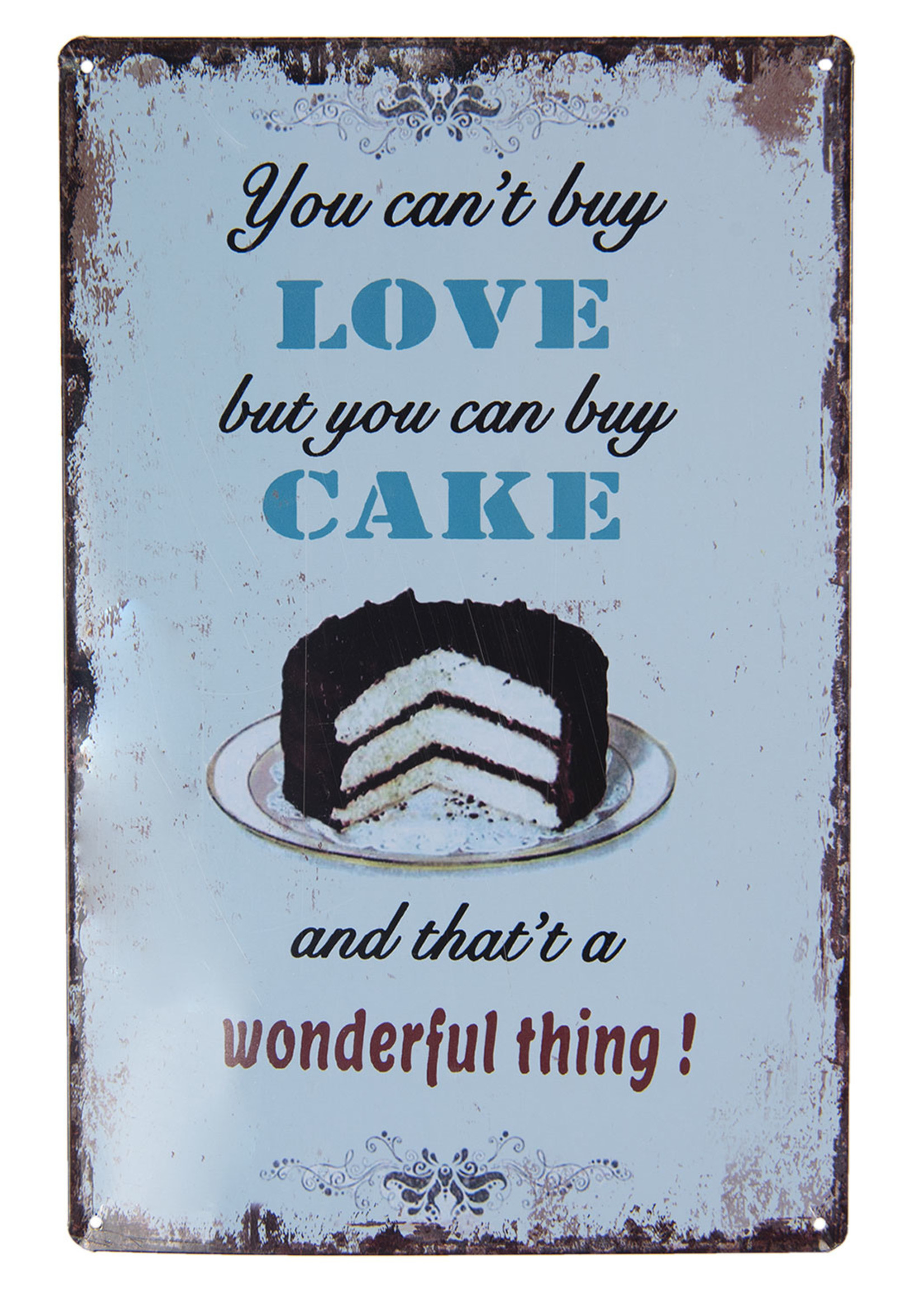 Clayre & Eef Plaque décorative 20*30 cm 6Y4097