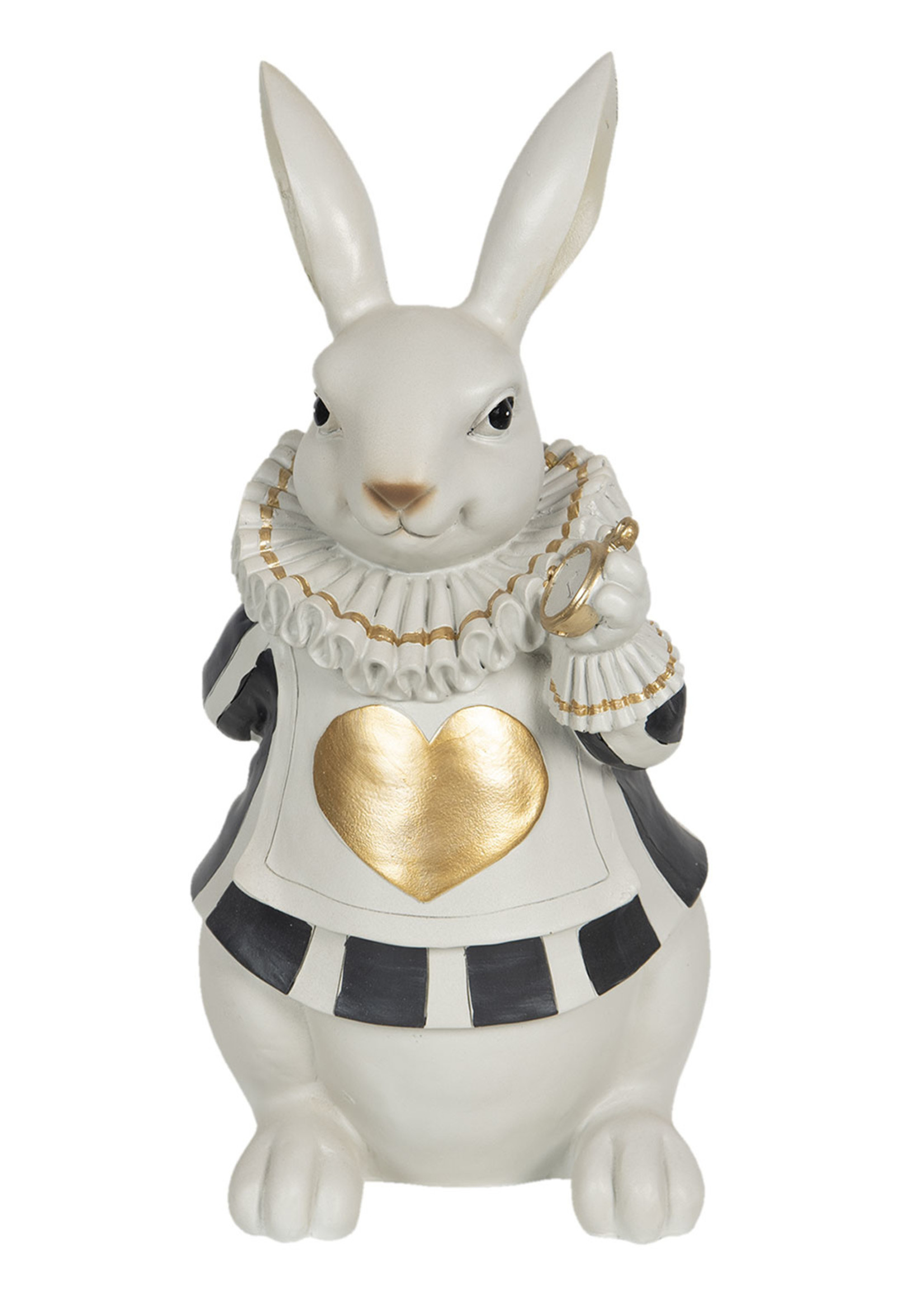 Clayre & Eef Décoration lapin 17*14*33 cm 6PR3163