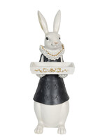 Clayre & Eef Decoratie konijn meisje 15*13*37 cm 6PR3164