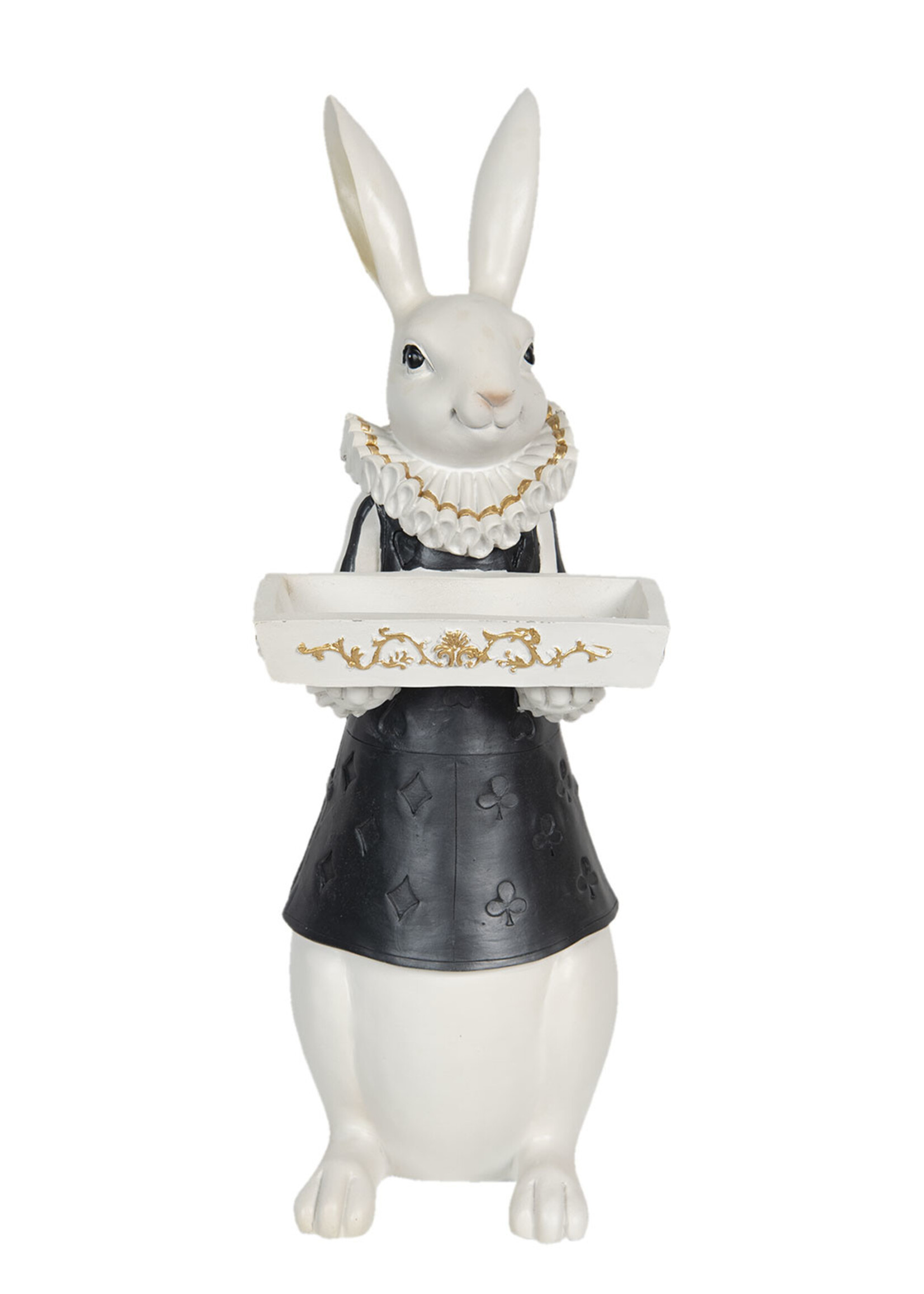 Clayre & Eef Décoration lapin fille 15*13*37 cm 6PR3164
