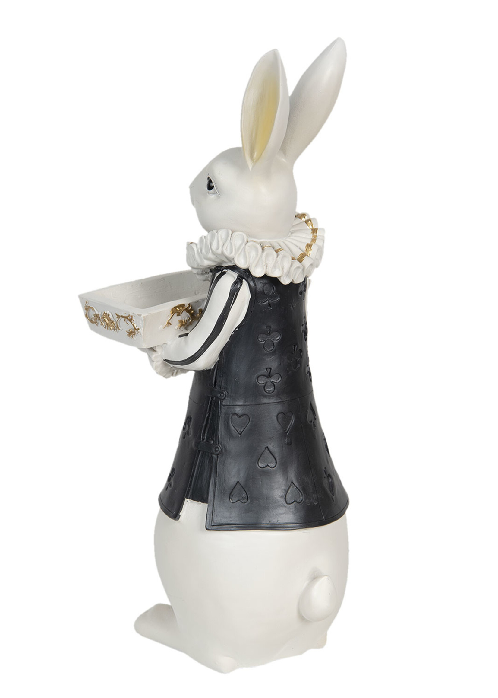 Clayre & Eef Décoration lapin fille 15*13*37 cm 6PR3164