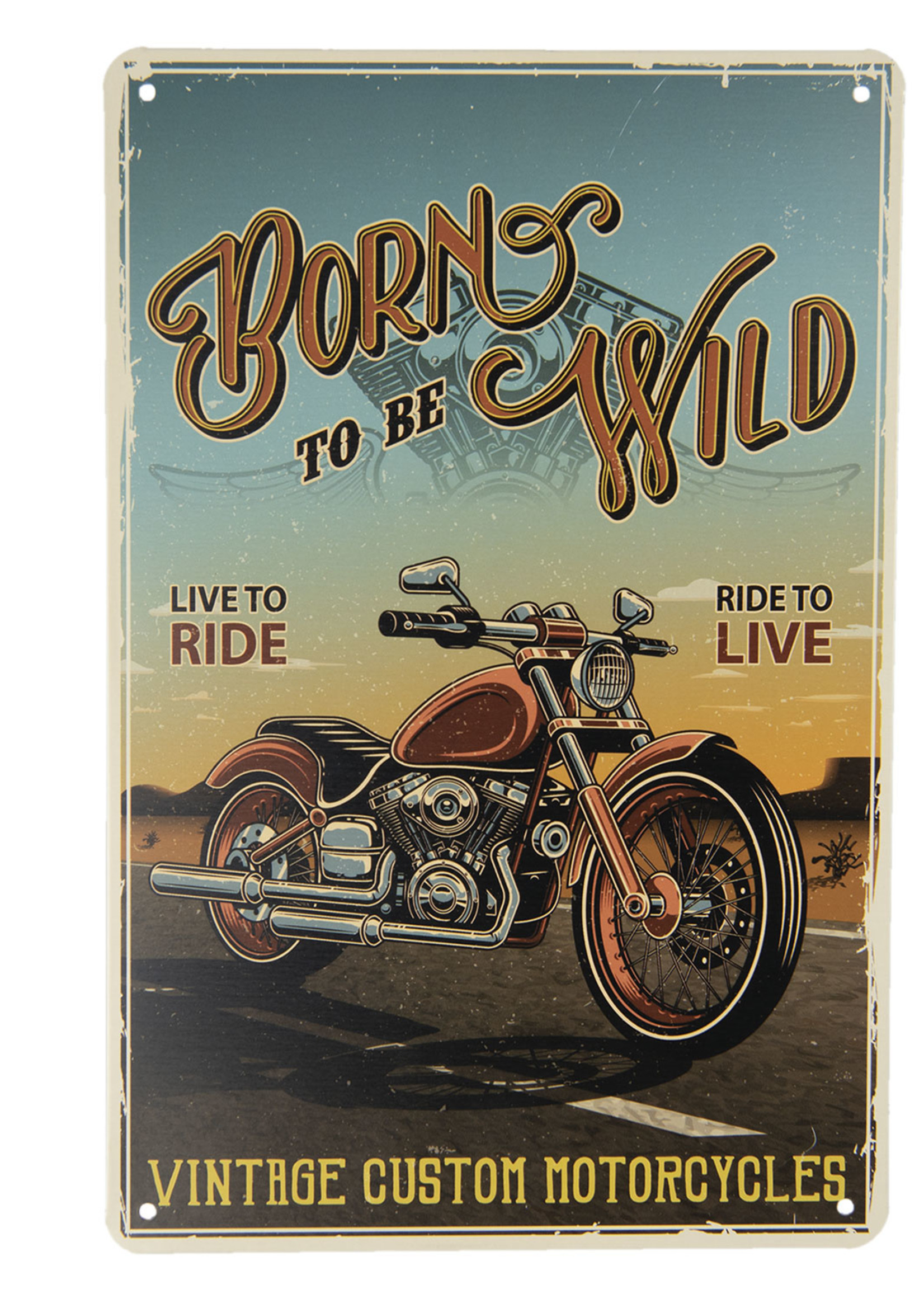 Clayre & Eef Tekstbord 20*30 cm 6Y4122