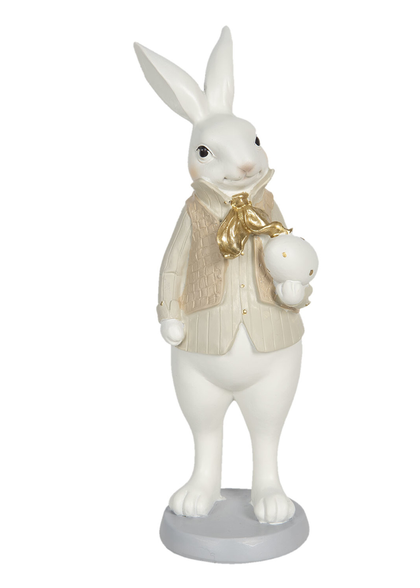 Clayre & Eef Décoration lapin garçon 10*10*25 cm 6PR3172