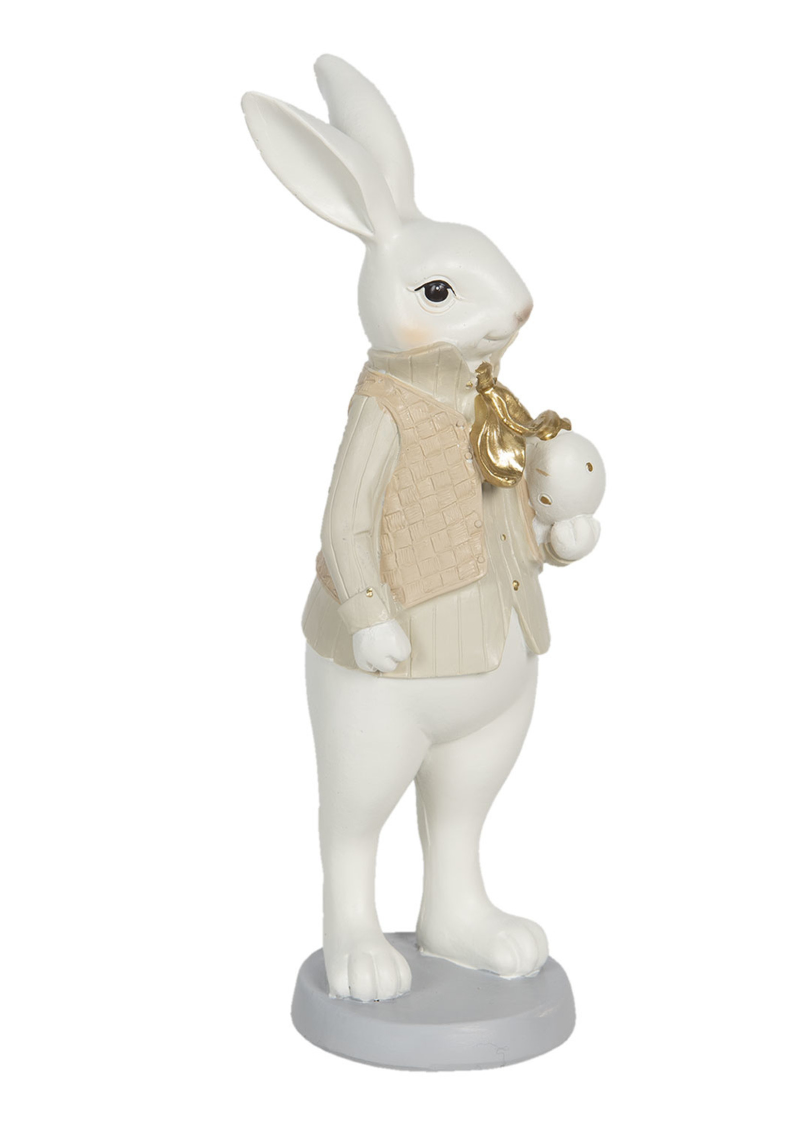 Clayre & Eef Décoration lapin garçon 10*10*25 cm 6PR3172