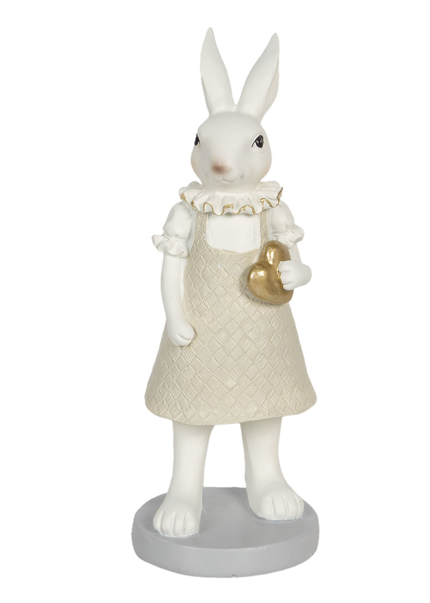 Clayre & Eef Décoration lapin fille 9*8*20 cm 6PR3175