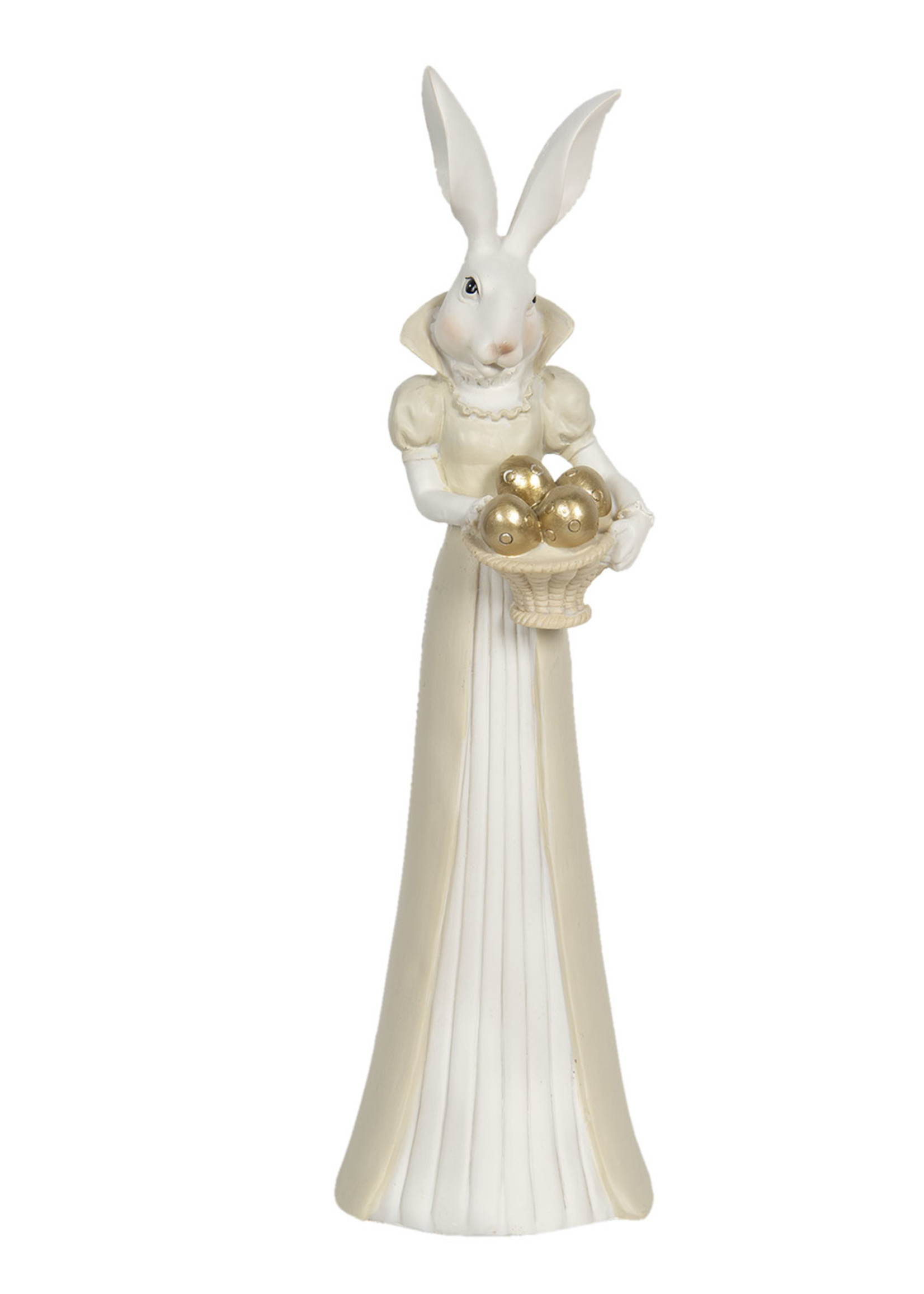 Clayre & Eef Décoration lapin fille 11*10*37 cm 6PR3177