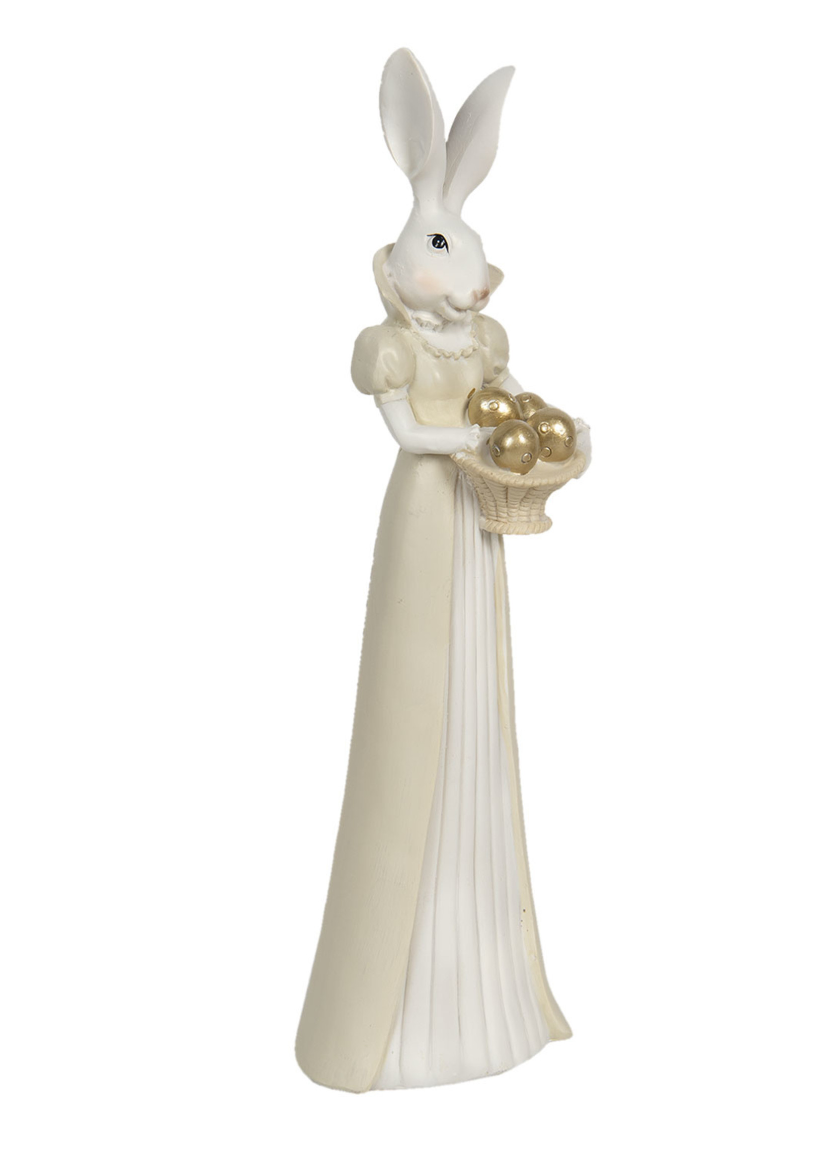 Clayre & Eef Décoration lapin fille 11*10*37 cm 6PR3177