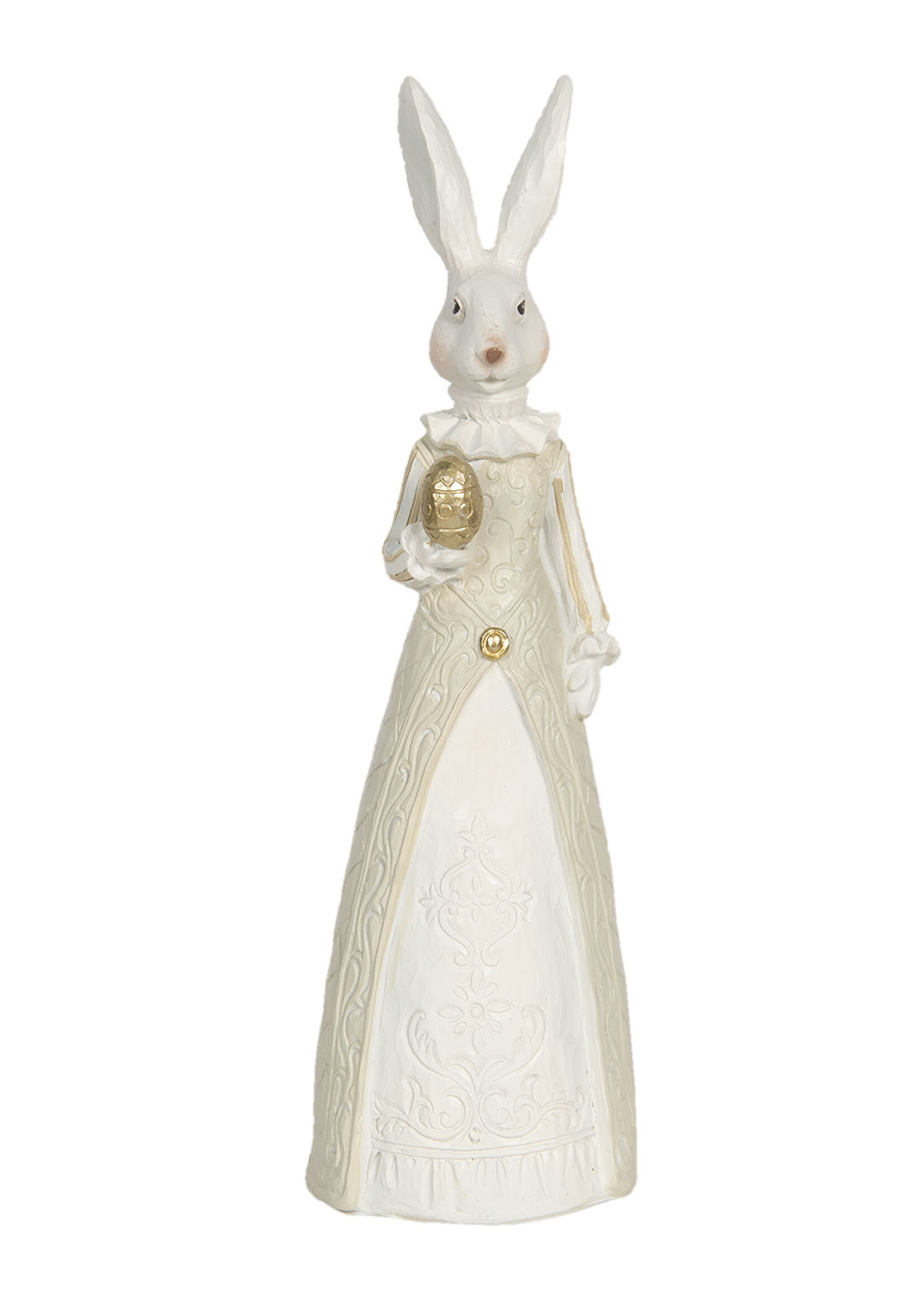 Clayre & Eef Décoration lapin fille  9*9*30 cm 6PR3181