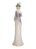 Clayre & Eef Decoratie kikker meisje 7*7*32 cm 6PR3188