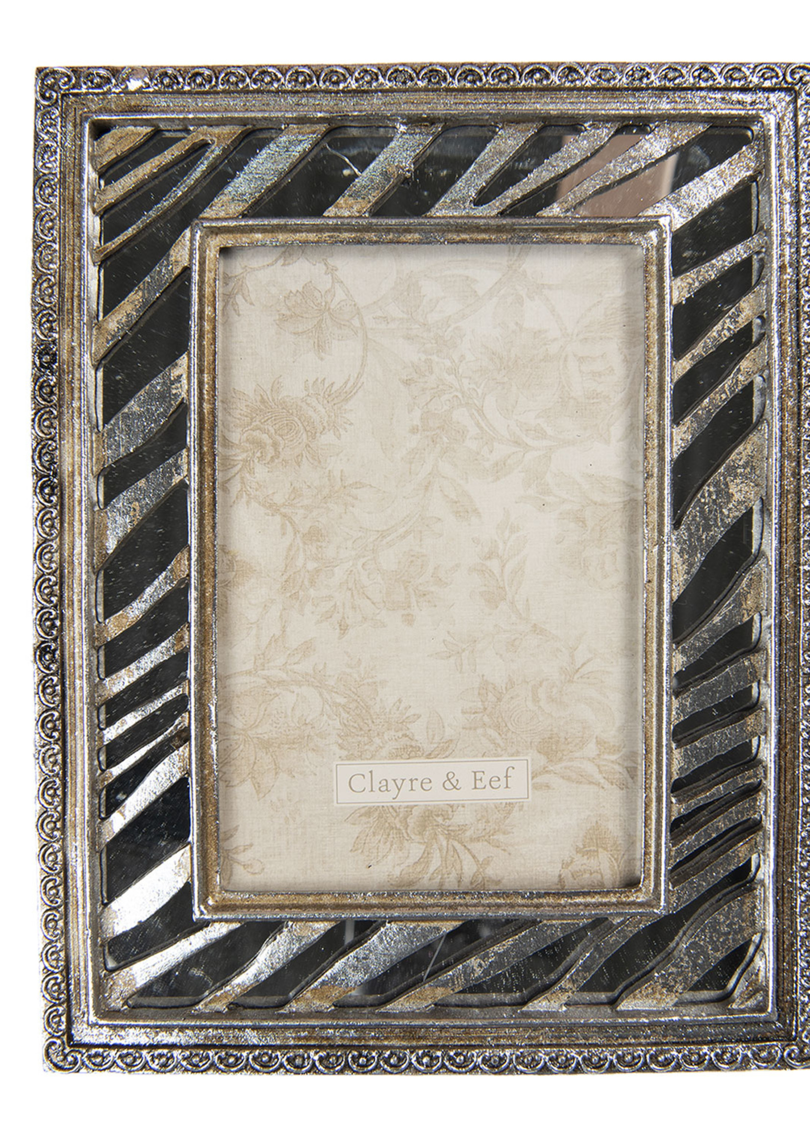 Clayre & Eef Fotolijst 17*2*22 cm / 10*15 cm 2F0728