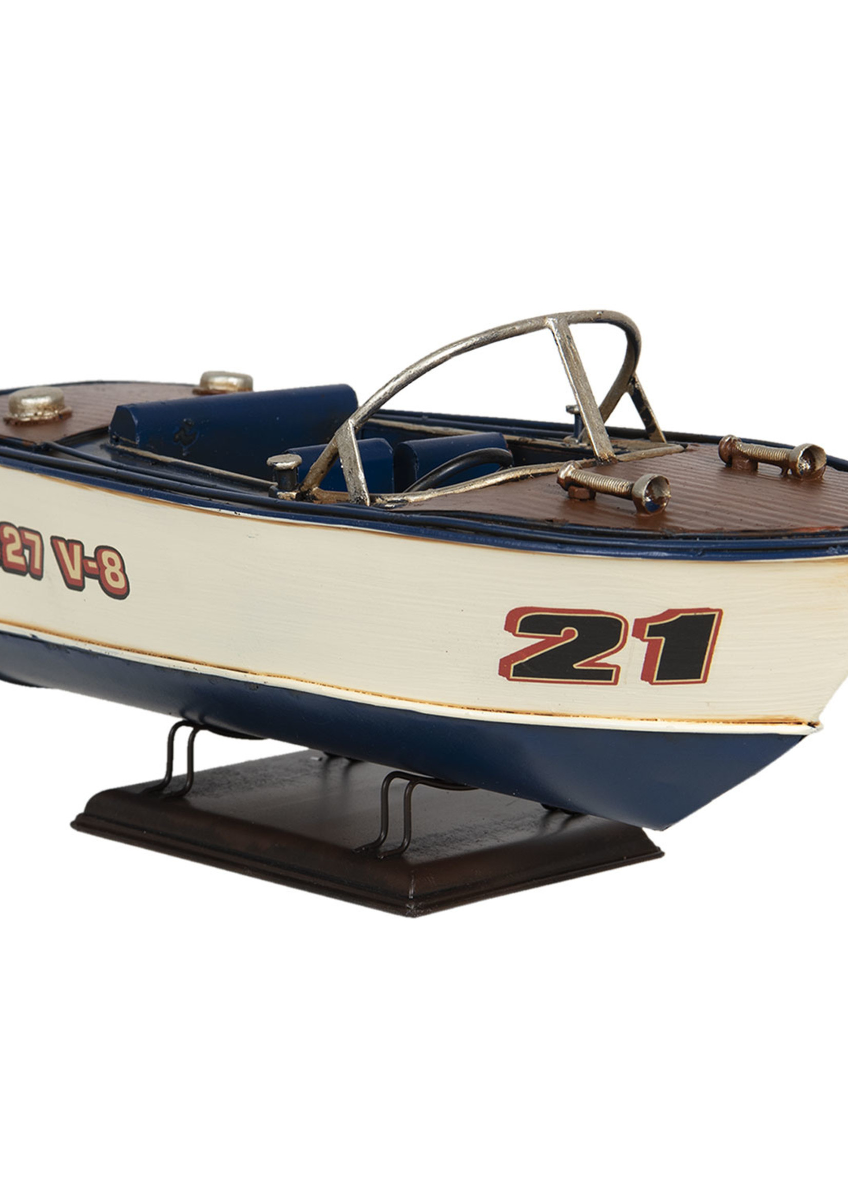 Clayre & Eef Decoratie model boot 31*13*13 cm 6Y4259