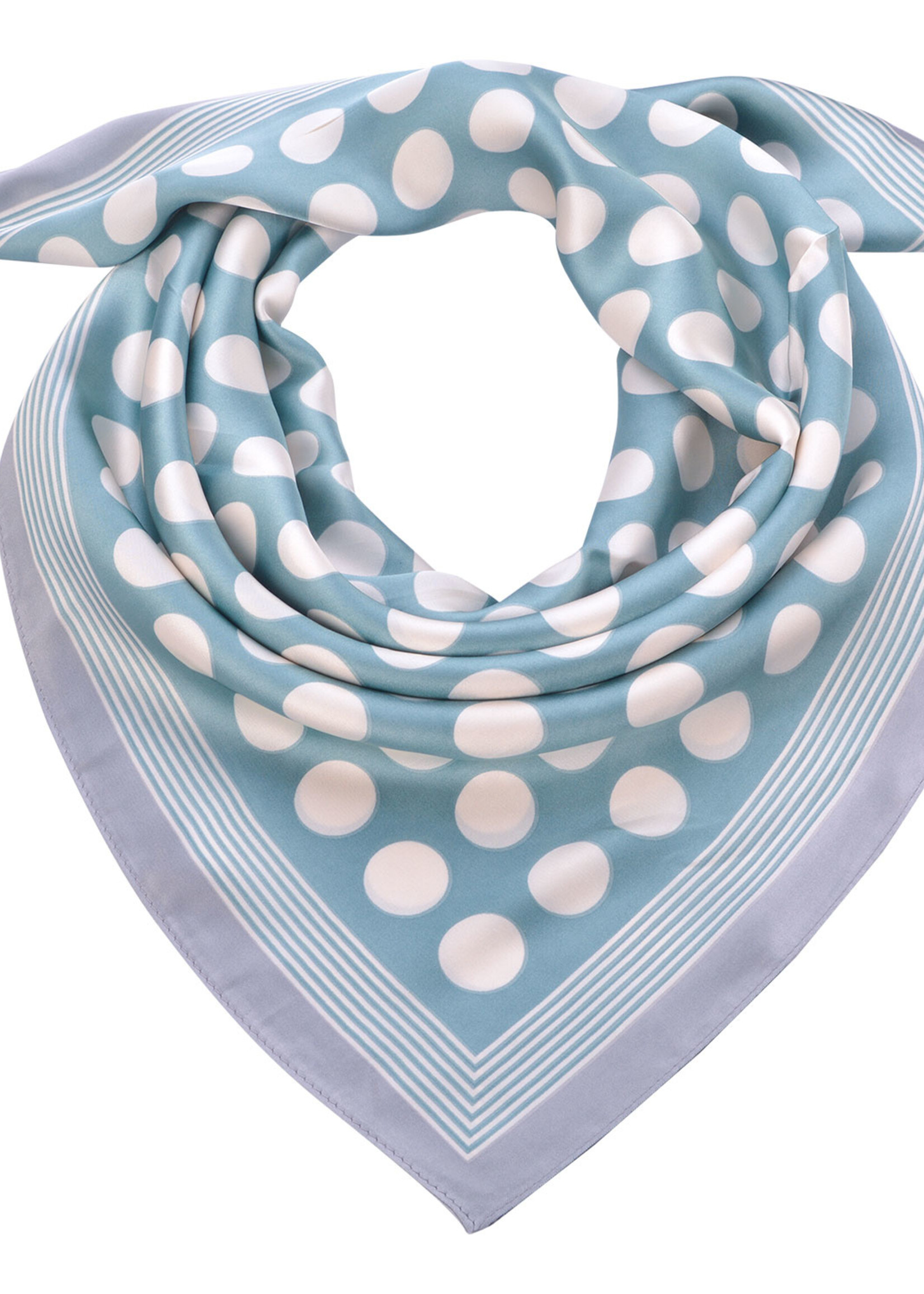 Clayre & Eef Écharpe 70*70 cm vert JZSC0561GR