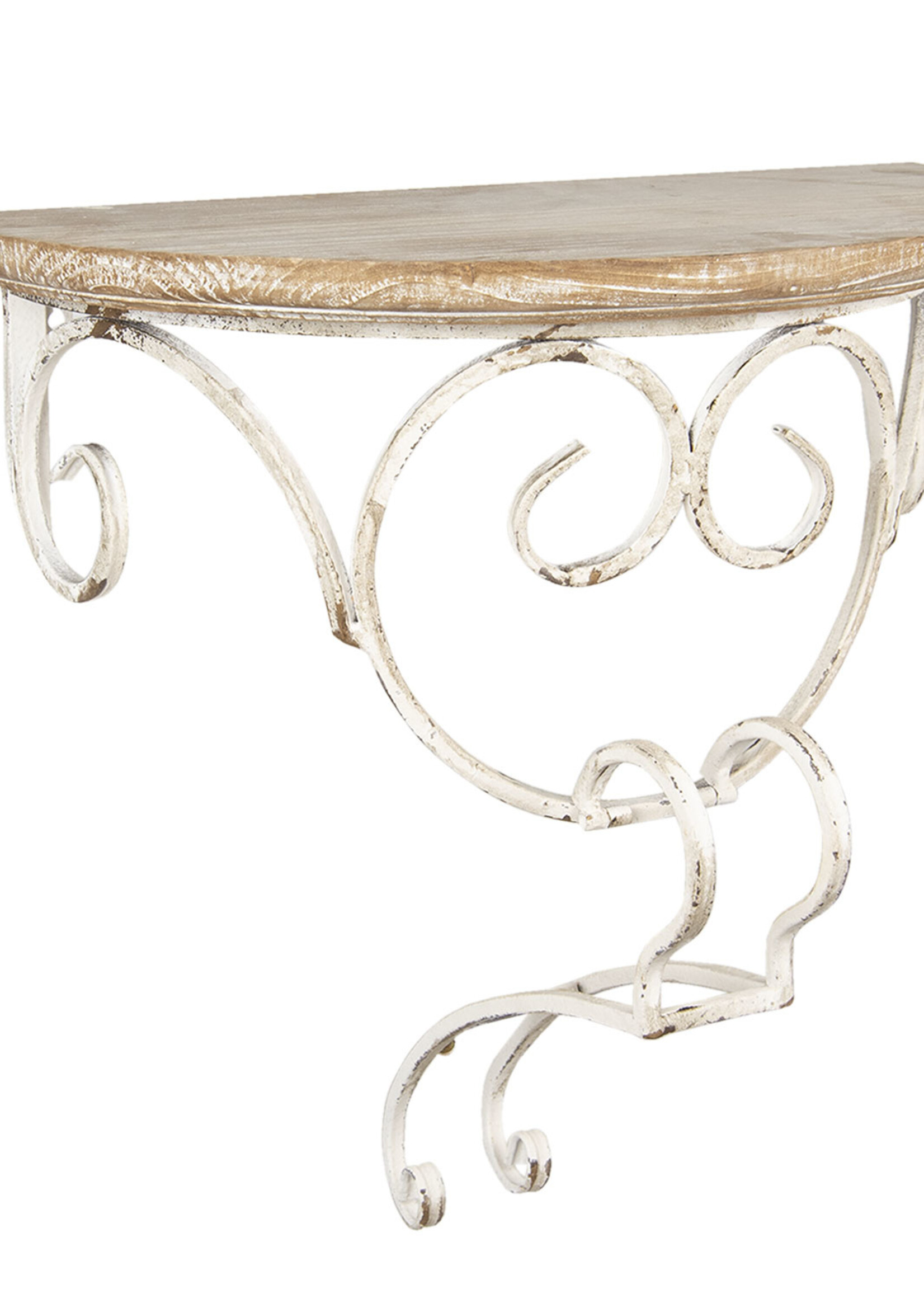 Clayre & Eef Wandrek metaal en hout 58*29*55 cm 50412