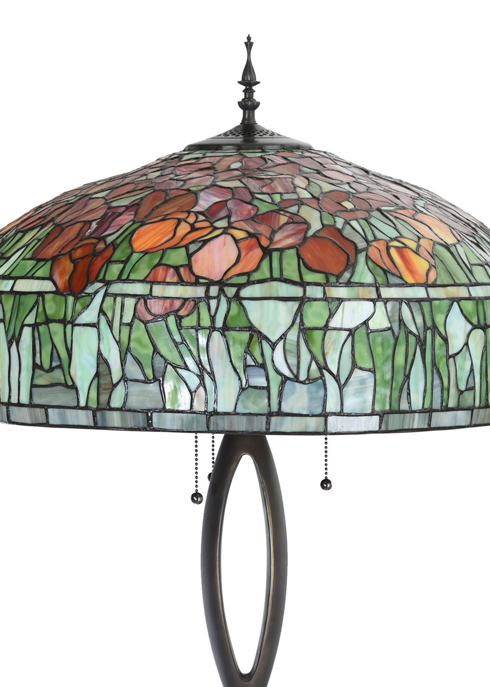 Clayre & Eef Lampadaire Tiffany Ø 56*165 cm E27/max 3*60W 5LL-6041