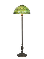 Clayre & Eef Lampadaire Tiffany Ø 51*165 cm E27/max 3*60W 5LL-6042