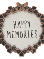 Clayre & Eef Fotolijst Ø 5 cm/4*4 cm koperkleurig MLFF0001KO