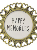 Clayre & Eef Fotolijst Ø 6 cm/4*4 cm goudkleurig MLFF0002GO