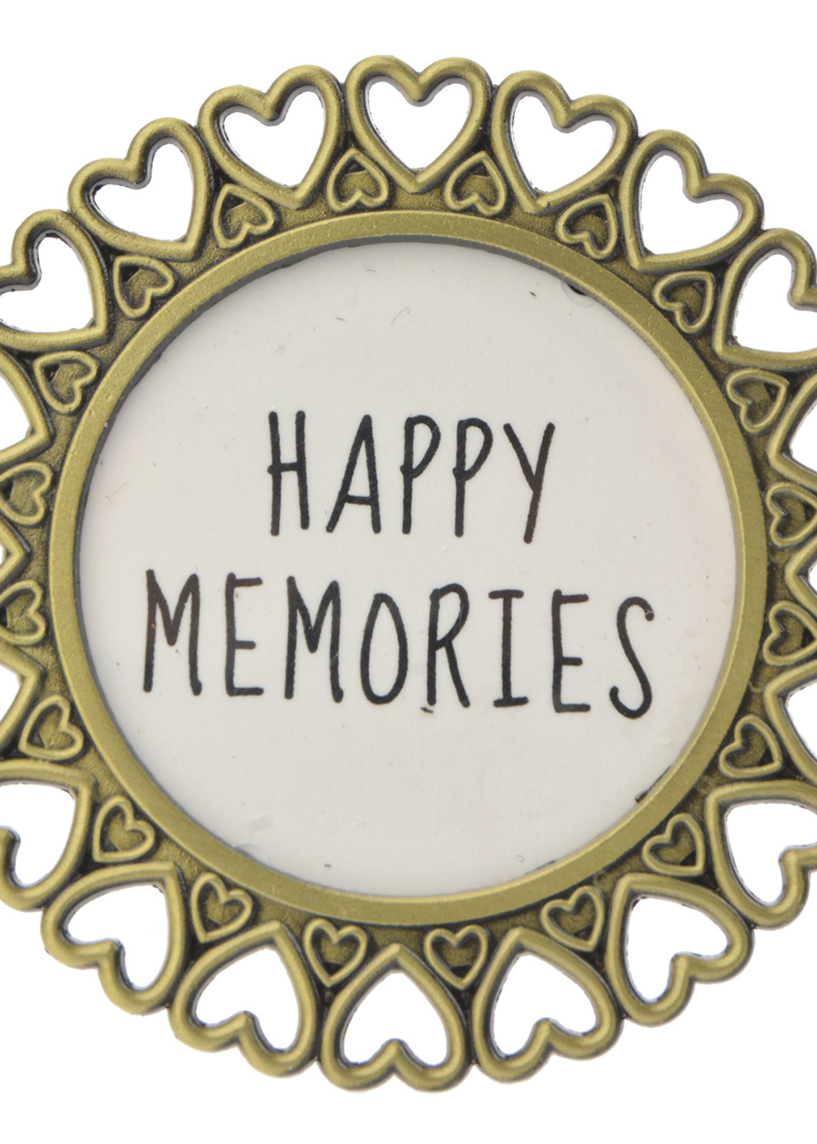 Clayre & Eef Cadre photo Ø 6 cm/4*4 cm couleur or MLFF0002GO