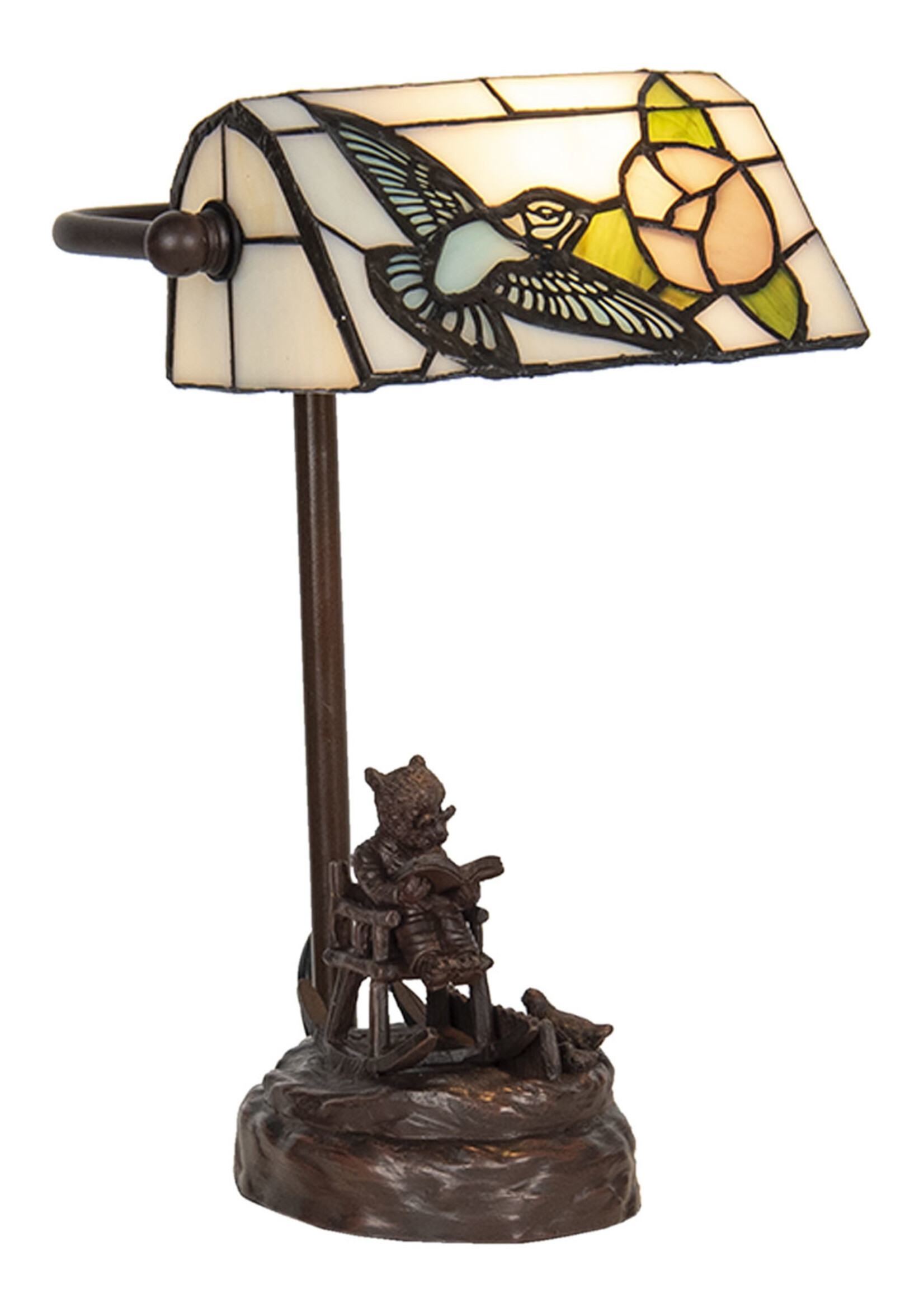 Clayre & Eef Bureaulamp Tiffany 17*15*28 cm E14/max 1*25W 5LL-6050