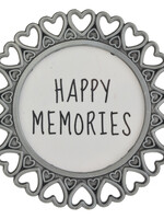 Clayre & Eef Fotolijst Ø 6 cm/4*4 cm zilverkleurig MLFF0002ZI