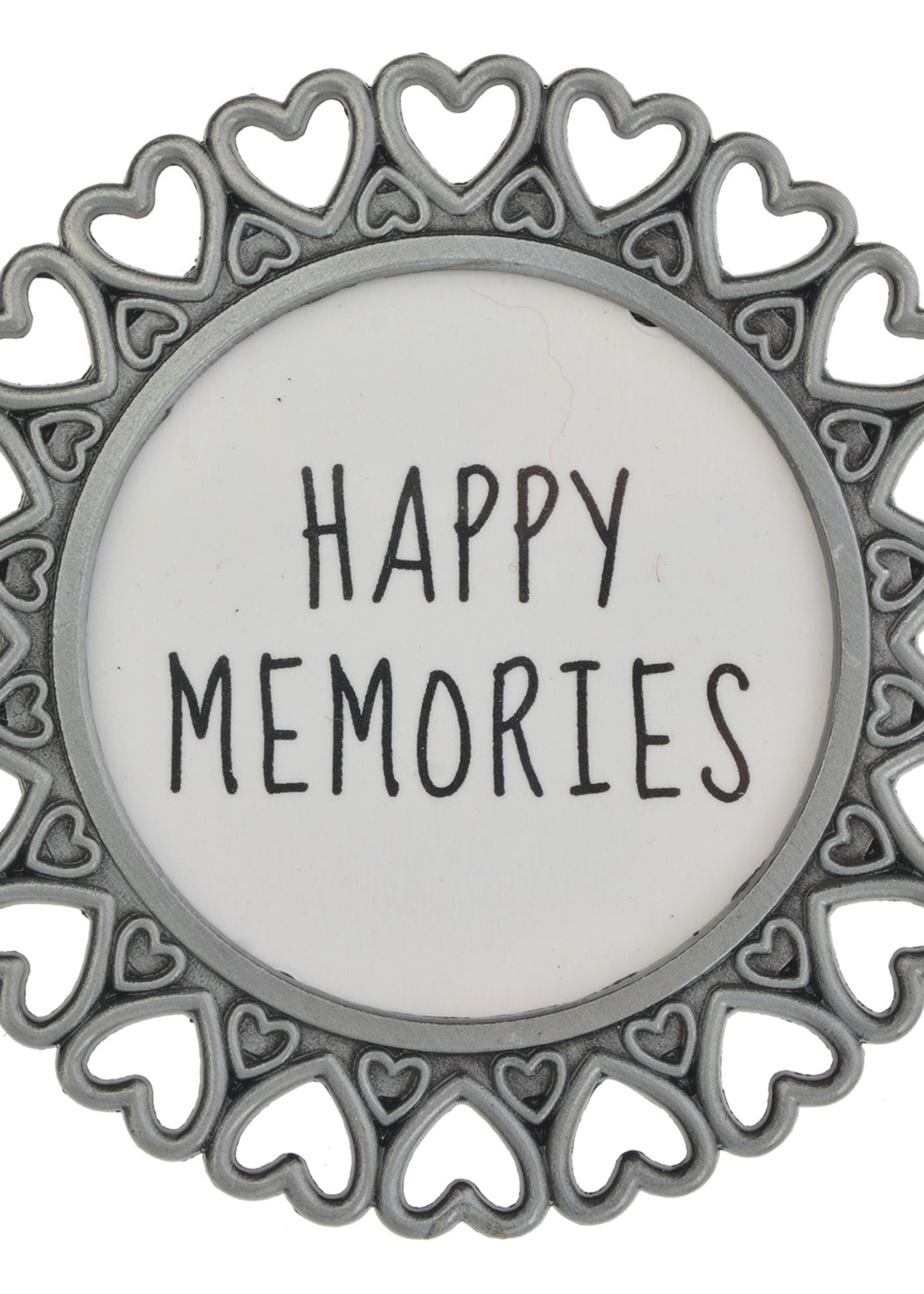 Clayre & Eef Fotolijst Ø 6 cm/4*4 cm zilverkleurig MLFF0002ZI