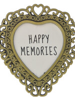 Clayre & Eef Fotolijst Ø 6 cm/3.5*3 cm goudkleurig MLFF0003GO