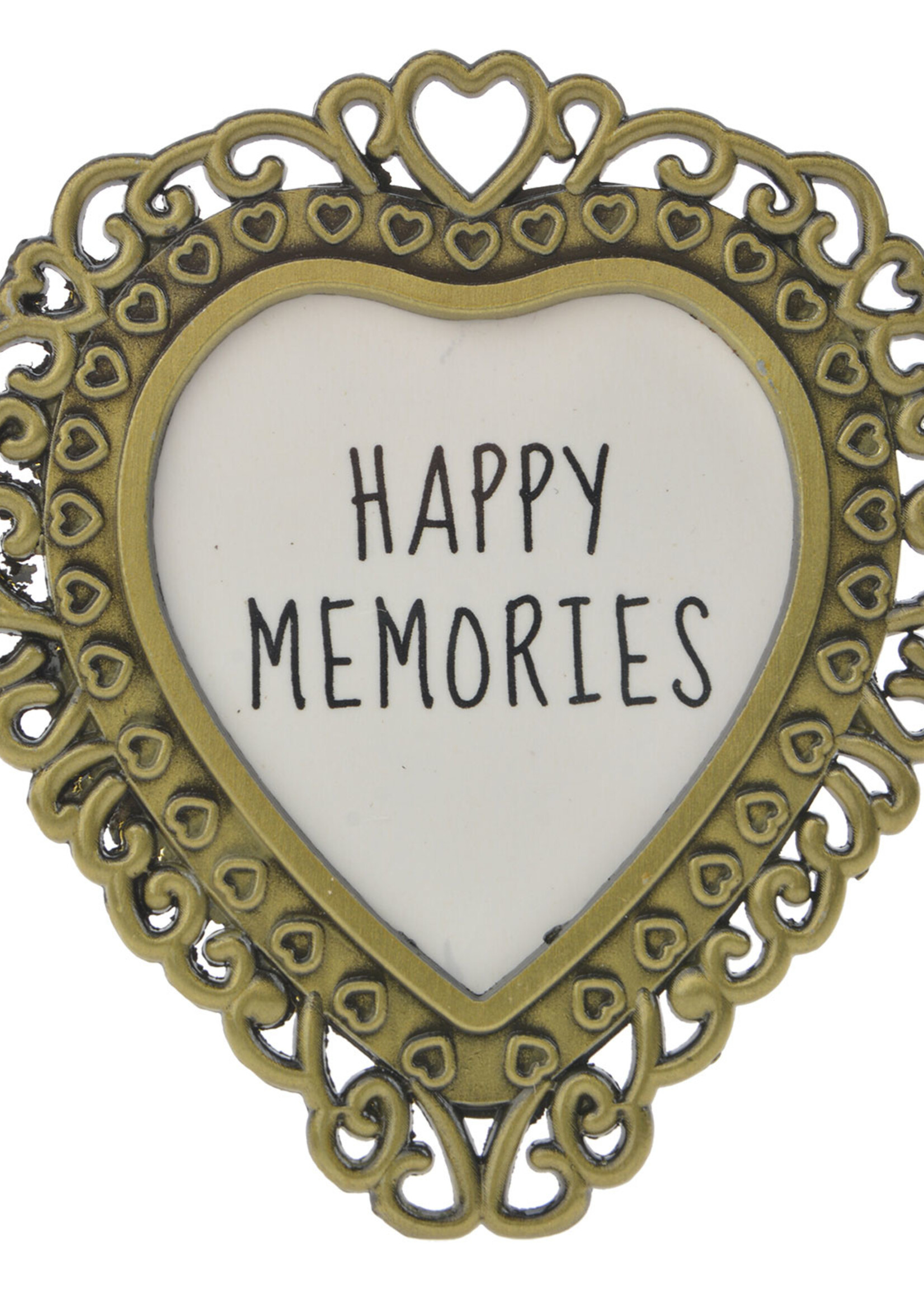 Clayre & Eef Cadre photo Ø 6 cm/3.5*3 cm couleur or MLFF0003GO