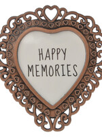 Clayre & Eef Cadre photo Ø 6 cm/3.5*3 cm couleur cuivre MLFF0003KO