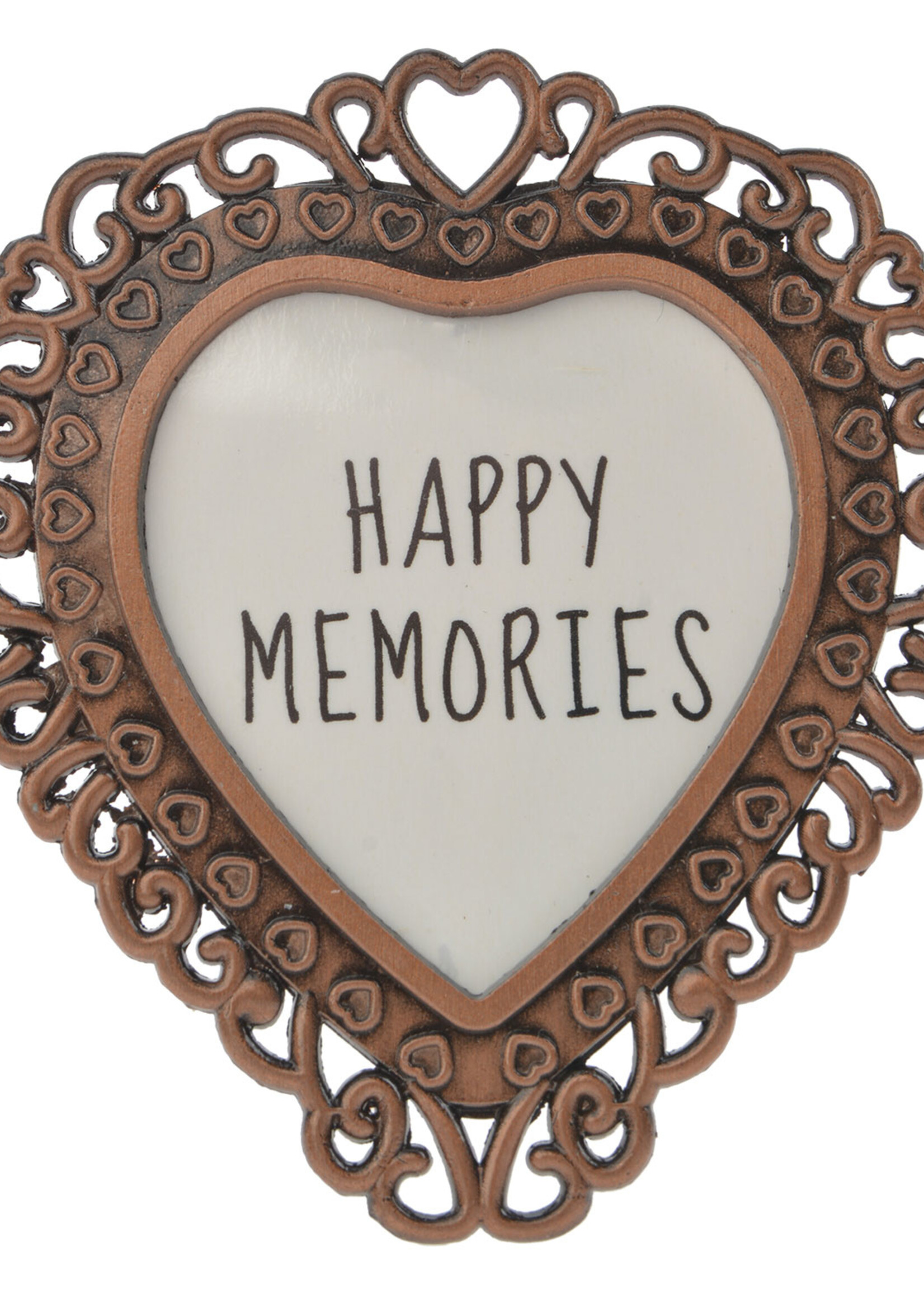 Clayre & Eef Cadre photo Ø 6 cm/3.5*3 cm couleur cuivre MLFF0003KO