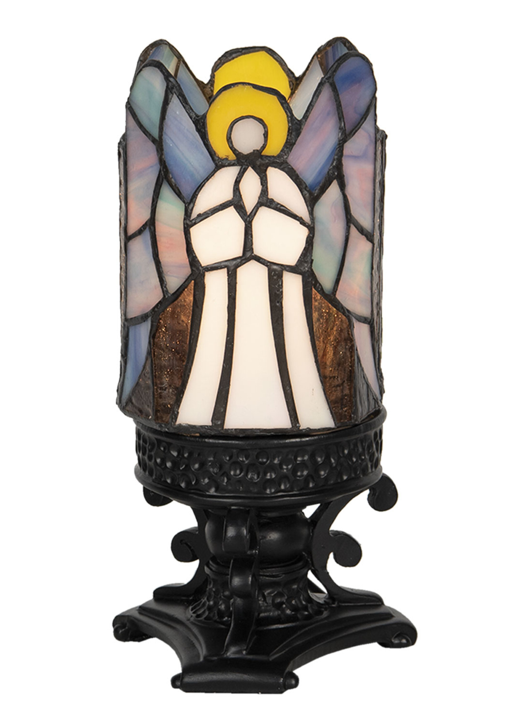 Clayre & Eef Lampe de table Tiffany Ø 14*21 cm E14/max 1*25W 5LL-6052