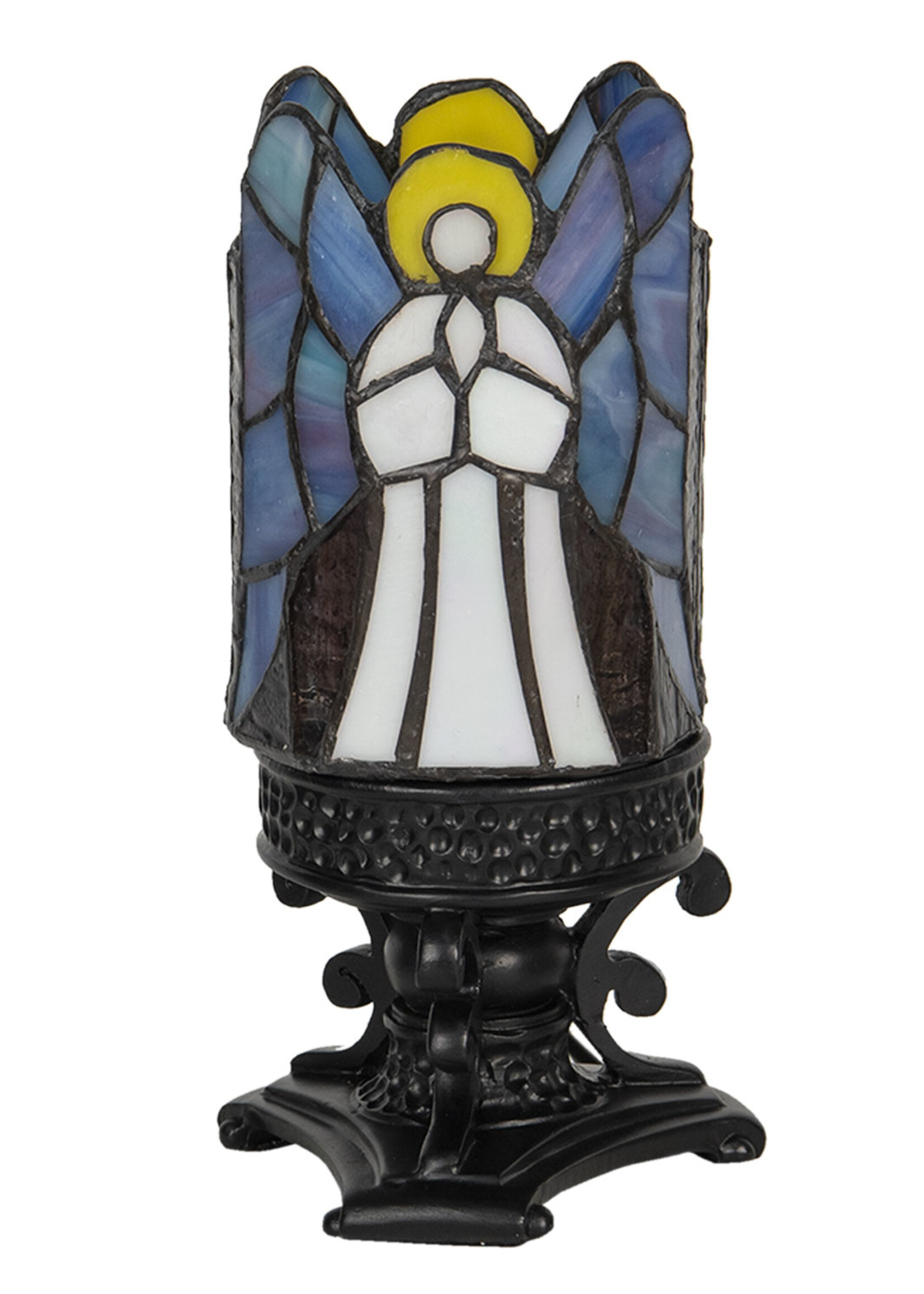 Clayre & Eef Tafellamp Tiffany Ø 14*21 cm E14/max 1*25W 5LL-6052