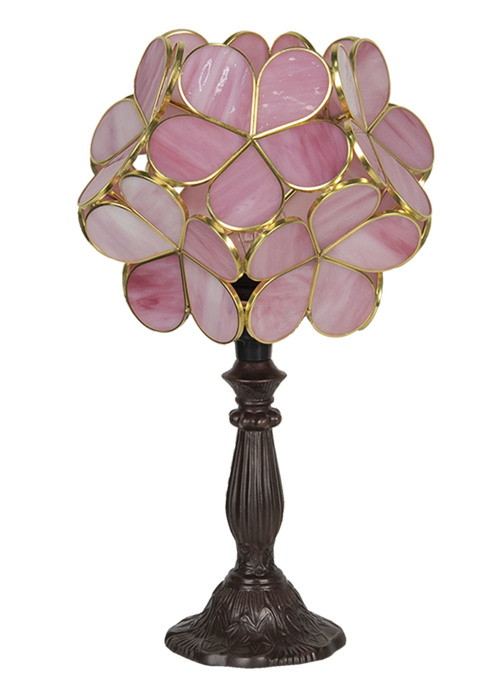 Clayre & Eef Lampe de table Tiffany 21*21*38 cm E14/max 1*25W 5LL-6065