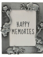 Clayre & Eef Fotolijst 4*5 cm/2.5*3.5 cm zilverkleurig MLFF0005ZI