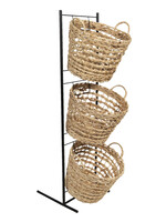 Clayre & Eef Rek met manden 35*33*114 cm 5Y0825