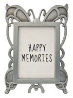 Clayre & Eef Fotolijst 4*6 cm/2.5*3.5 cm zilverkleurig MLFF0006ZI