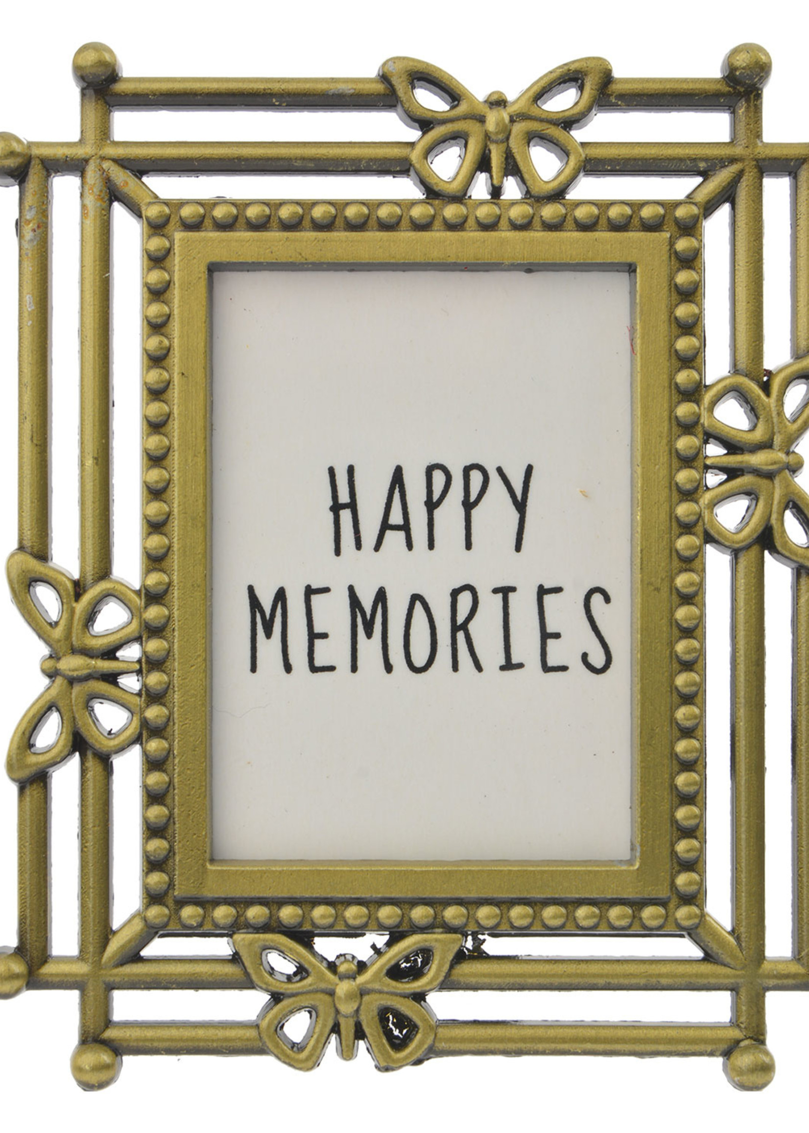 Clayre & Eef Cadre photo 4*6 cm/2.5*3.5 cm couleur or MLFF0007GO