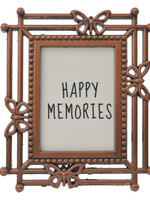 Clayre & Eef Cadre photo 4*6 cm/2.5*3.5 cm couleur cuivre MLFF0007KO