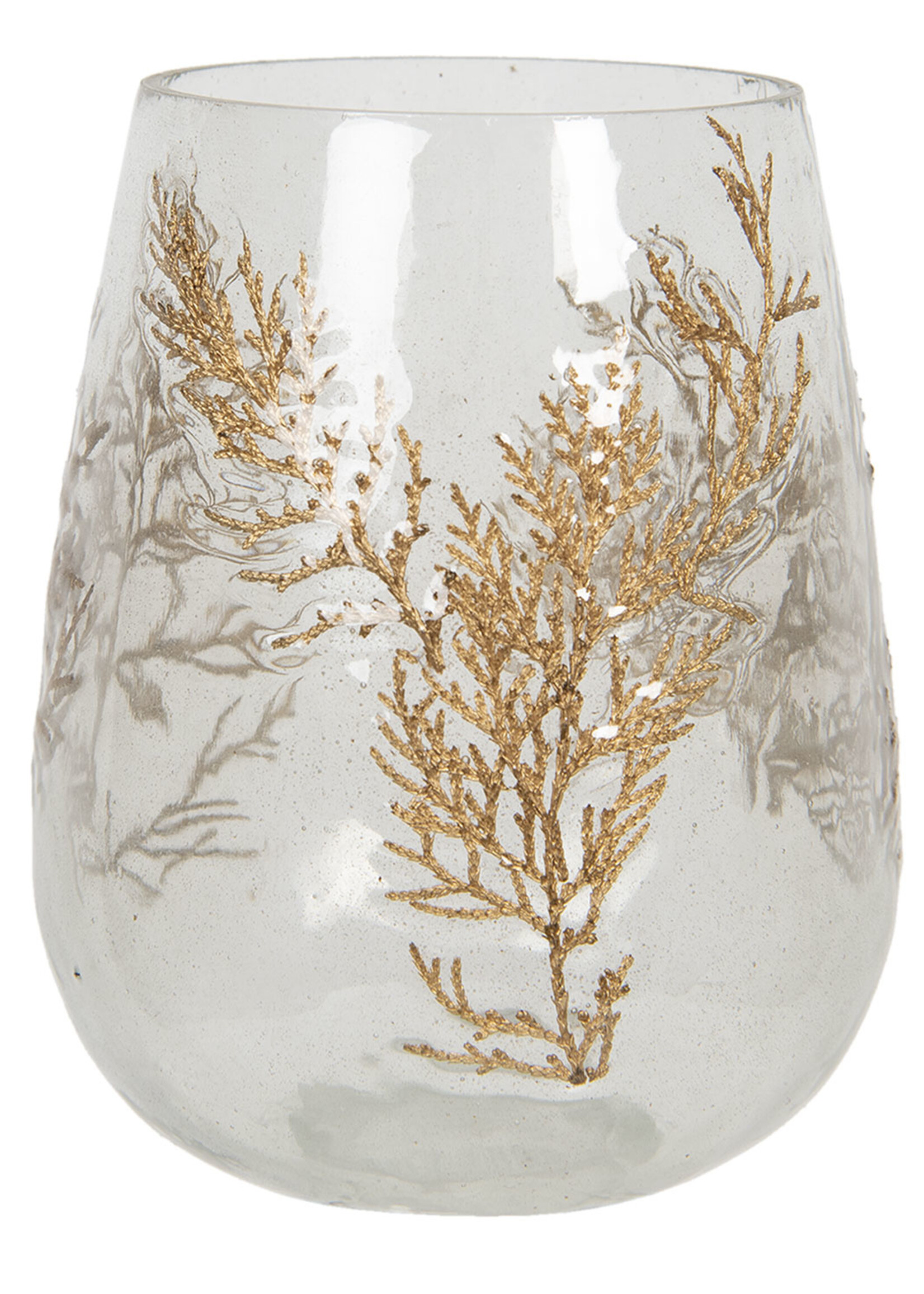 Clayre & Eef Waxinelichthouder Ø 12*15 cm 6GL2854