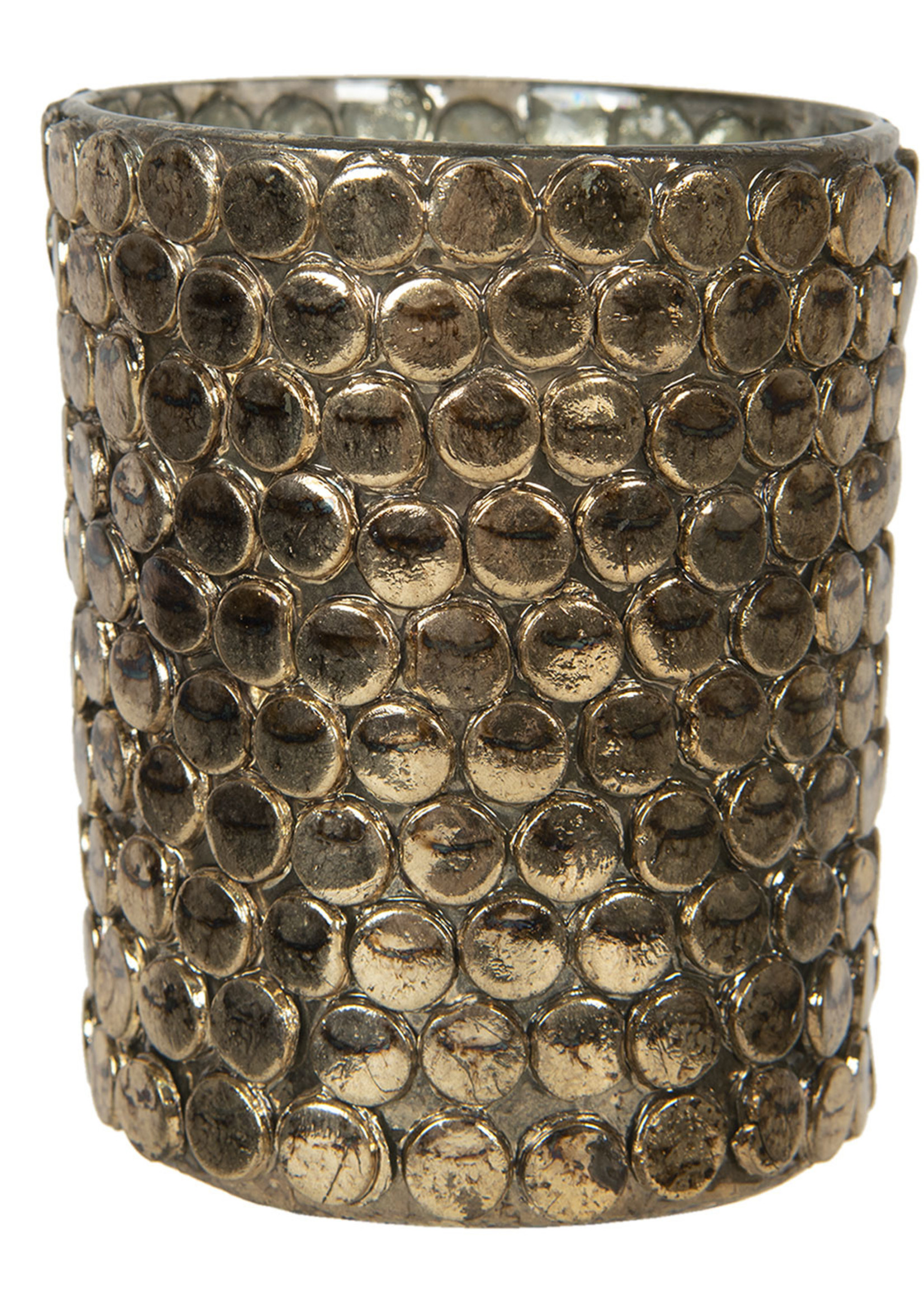 Clayre & Eef Waxinelichthouder Ø 10*13 cm 6GL2861