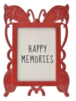 Clayre & Eef Cadre photo 4*5 cm/2.5*3.5 cm rouge MLFF0012R