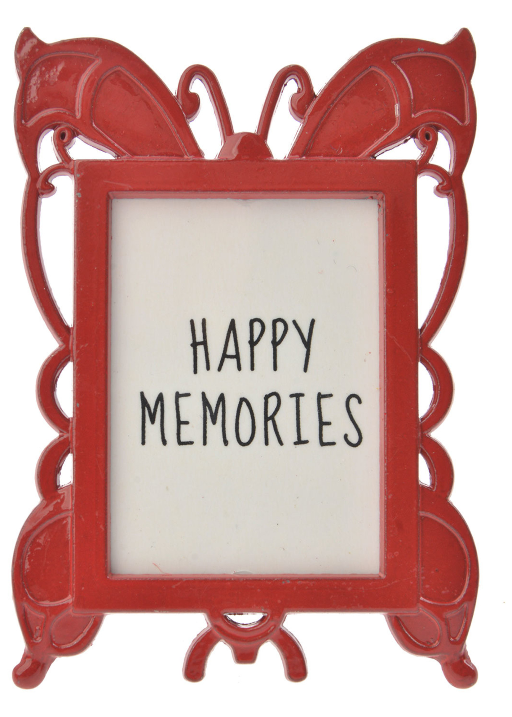 Clayre & Eef Fotolijst 4*5 cm/2.5*3.5 cm rood MLFF0012R