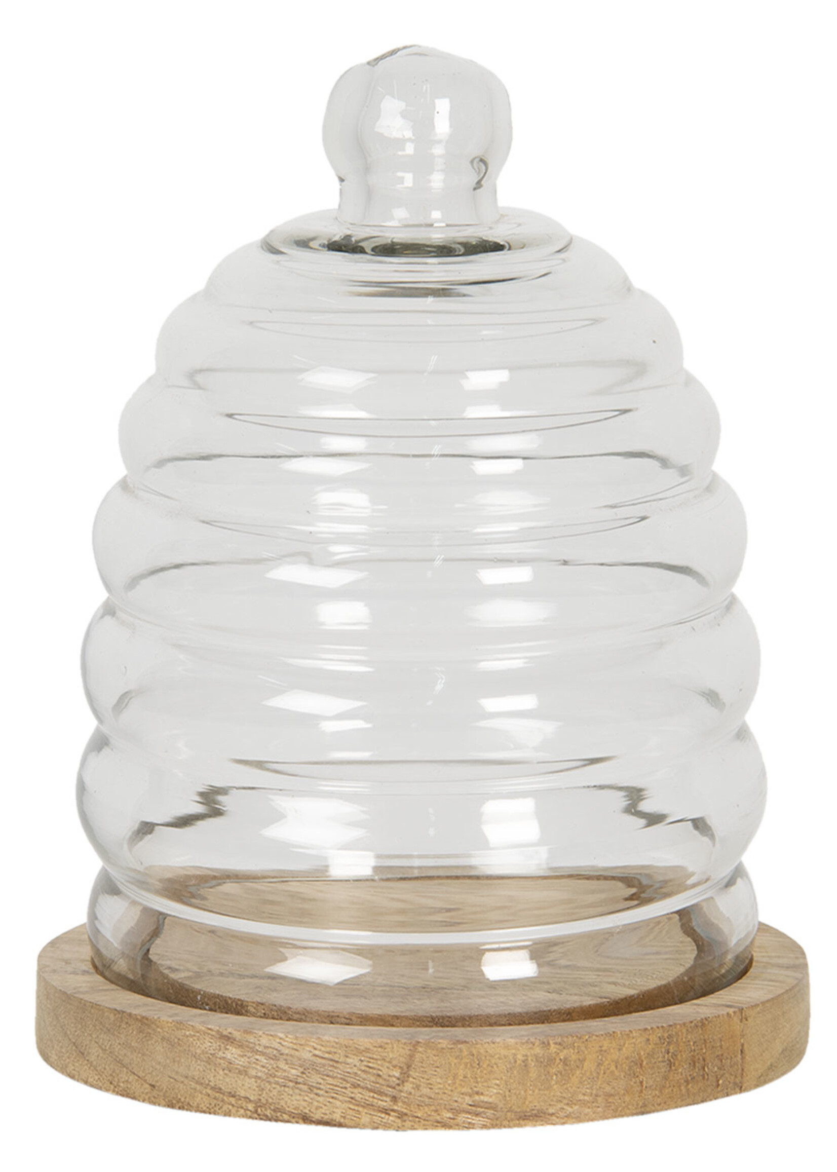 Clayre & Eef Cloche de verre Ø 15*20 cm 6GL2865