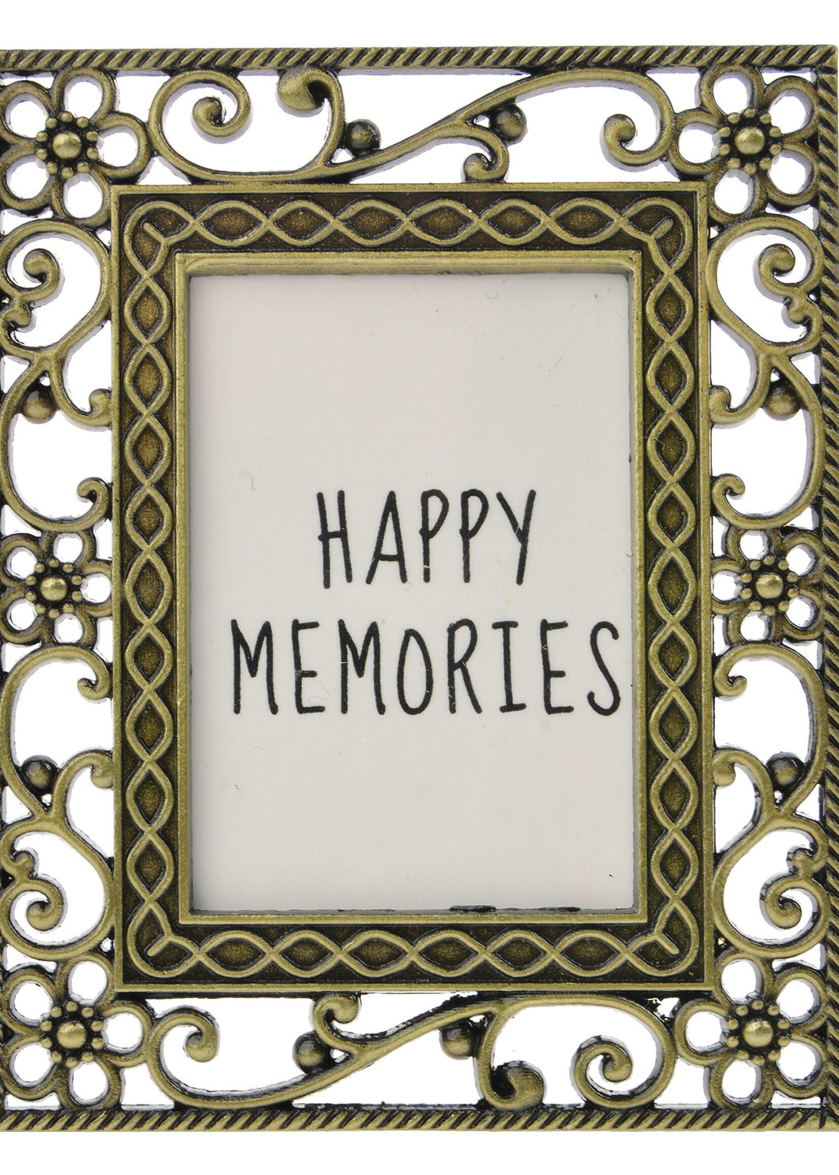 Clayre & Eef Cadre photo 4*5 cm/2.5*3.5 cm couleur or MLFF0013GO