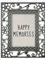 Clayre & Eef Fotolijst 4*5 cm/2.5*3.5 cm zilverkleurig MLFF0013ZI