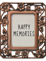 Clayre & Eef Cadre photo 4*5 cm/2.5*3.5 cm couleur cuivre MLFF0014KO
