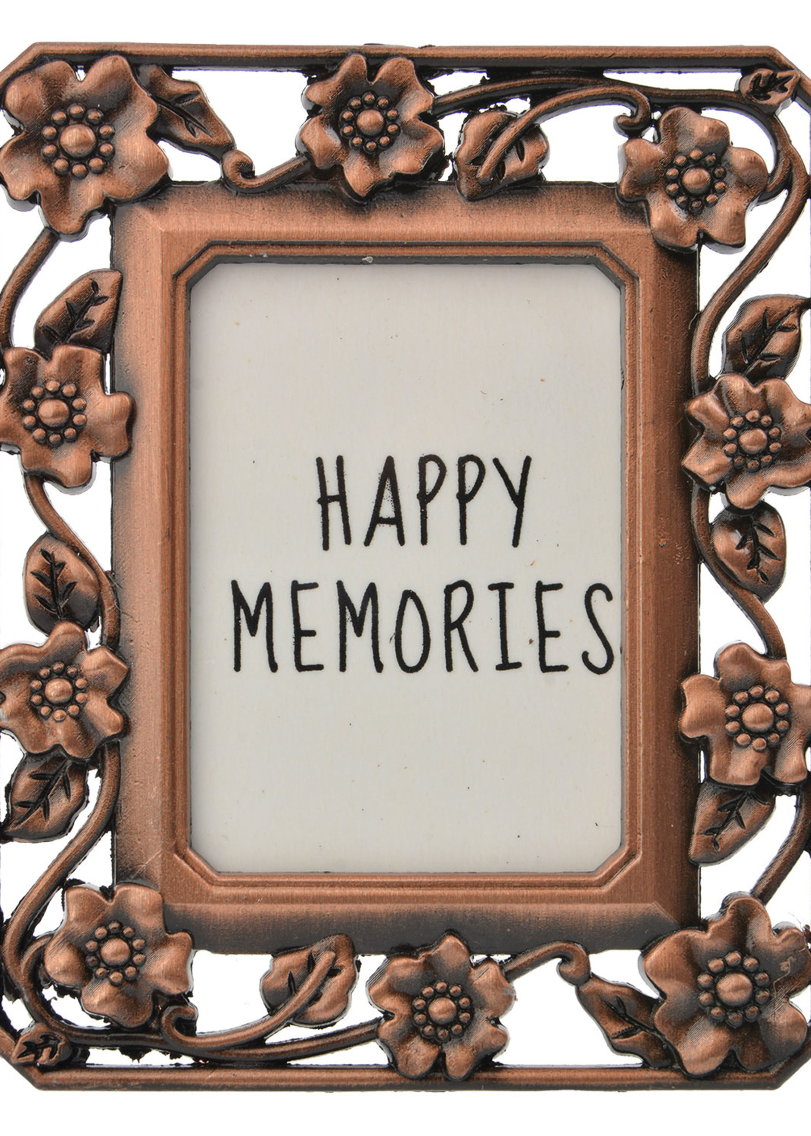 Clayre & Eef Cadre photo 4*5 cm/2.5*3.5 cm couleur cuivre MLFF0014KO