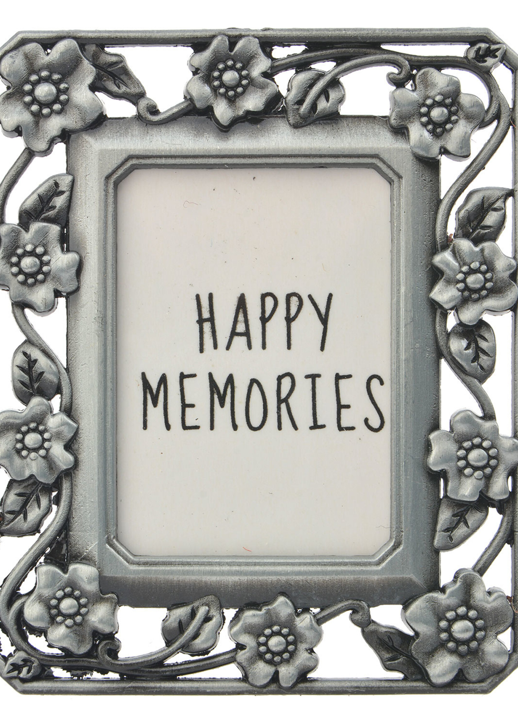 Clayre & Eef Cadre photo 4*5 cm/2.5*3.5 cm couleur argentée MLFF0014ZI