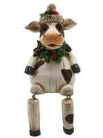 Clayre & Eef Décoration vache 7*7*10 cm 6PR2725