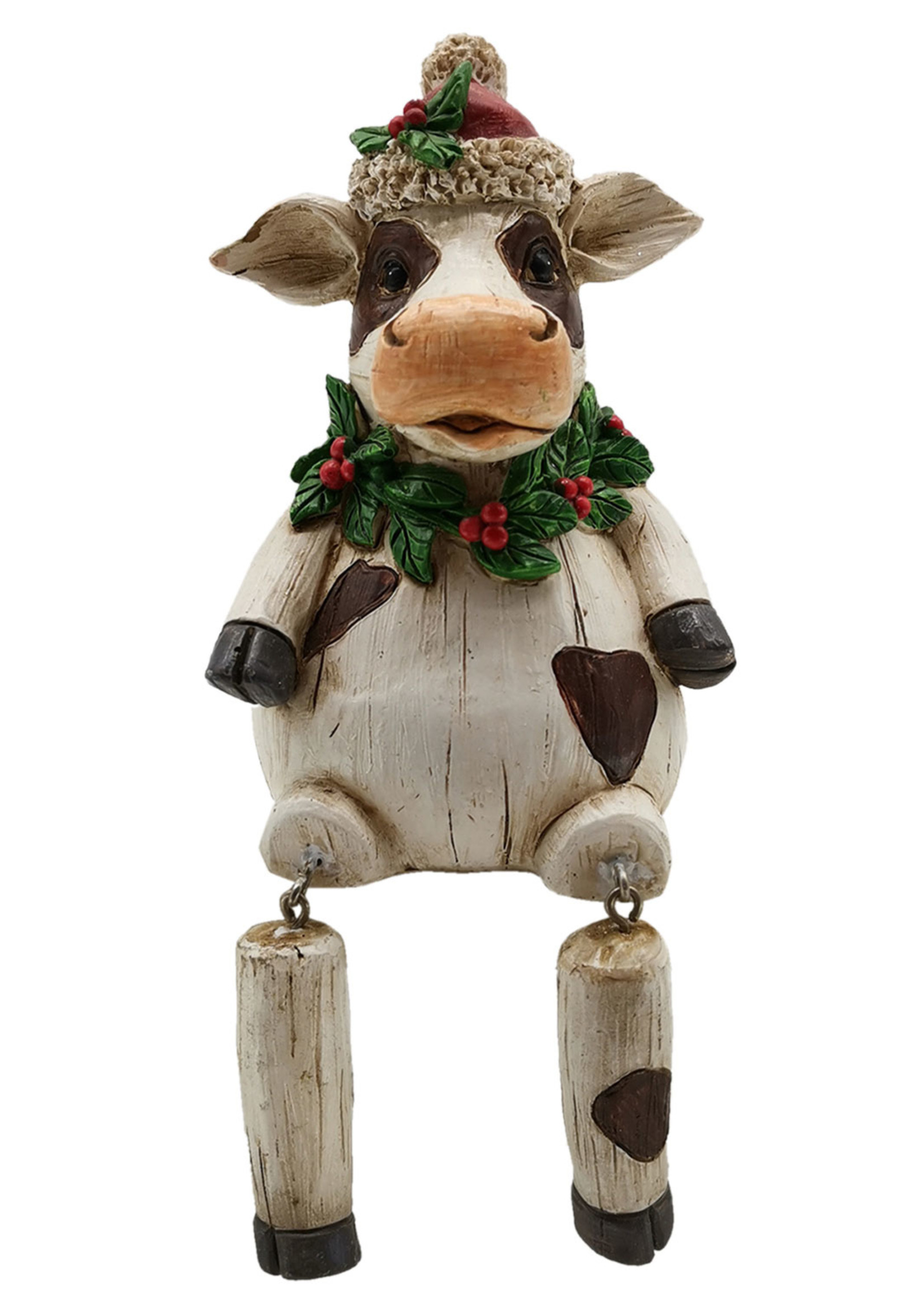 Clayre & Eef Décoration vache 7*7*10 cm 6PR2725