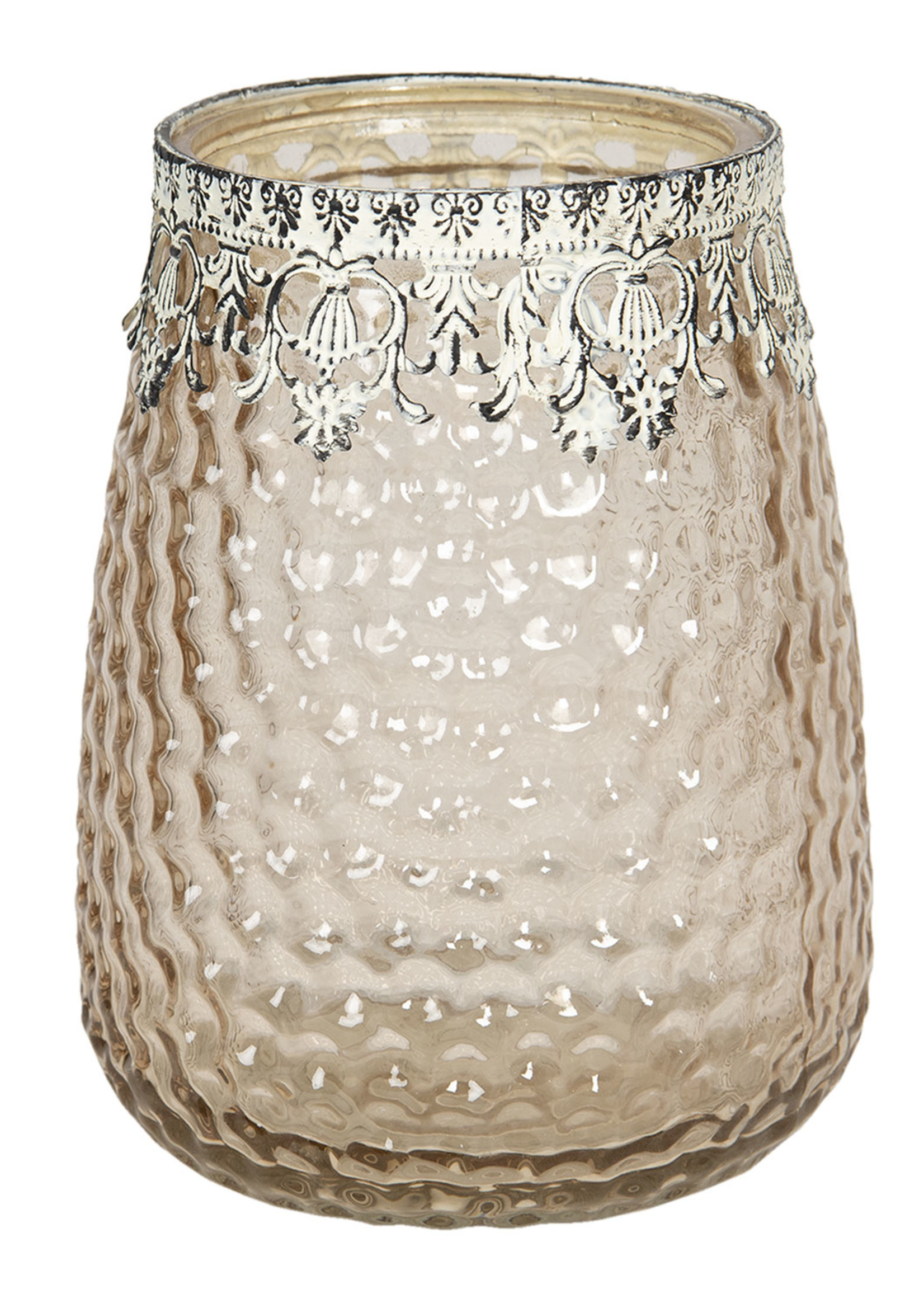 Clayre & Eef Waxinelichthouder Ø 15*20 cm 6GL2891